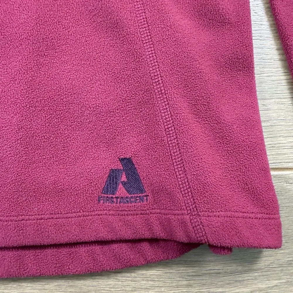 Eddiue Bauer Sweater Women Medium First Ascent Fleece 1/4 Zip Whitaker Mountain